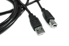 3m USB PC / Data Synch Black Cable Lead for Xerox DocuColor 242 Printer