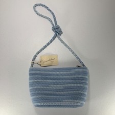 Universal Thread Straw Crossbody Blue Bag