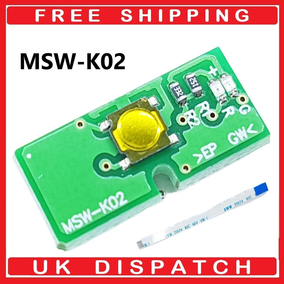 PS3 Super Slim (MSW-K02) Power Button ON/OFF Board + Cable CECH-4000 - Image 1 of 1