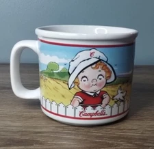 Campbell Kids (2001) Vintage Farm Kids Large Coffee or Soup Mug Rare VTG