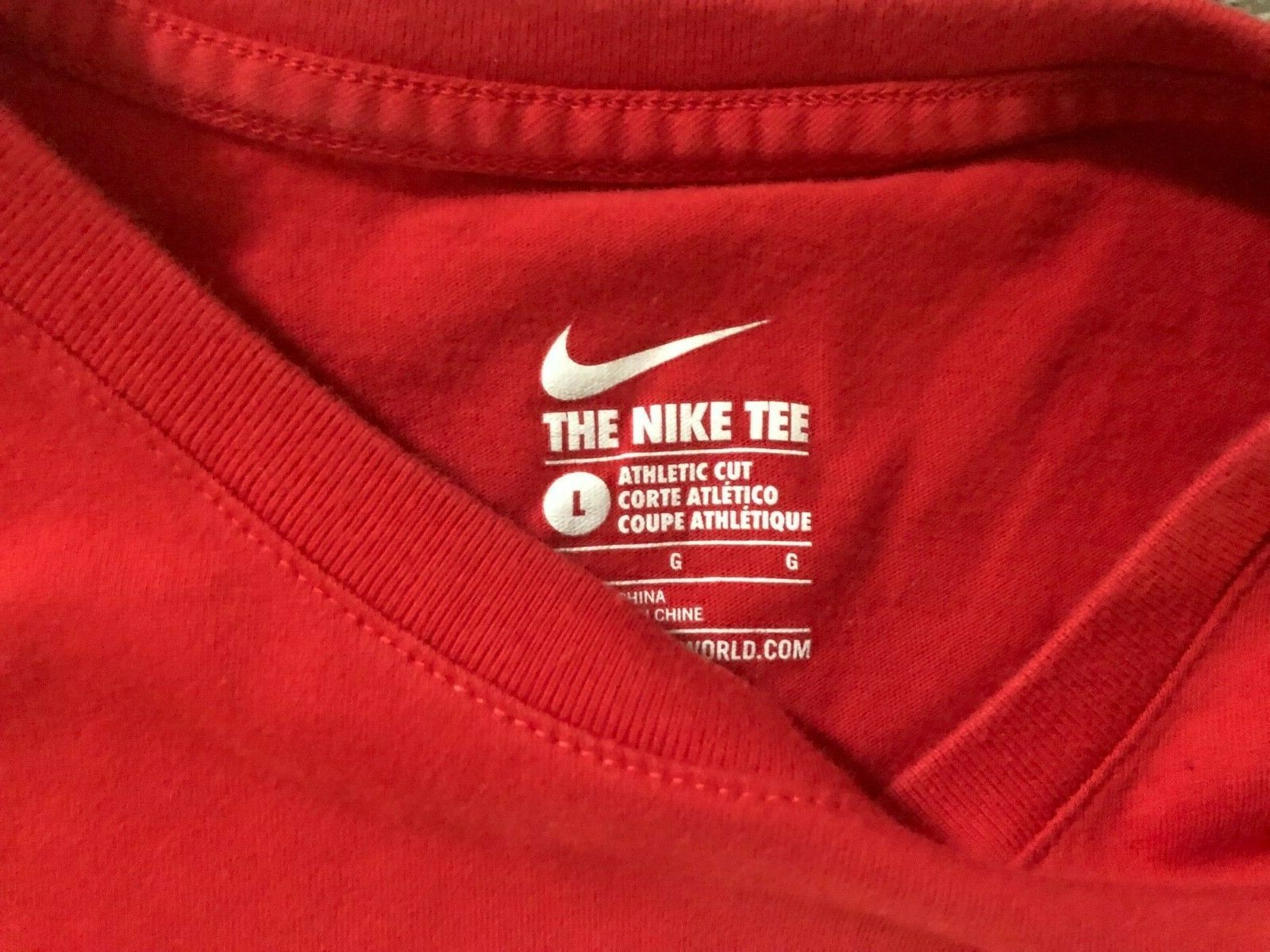 THE NIKE TEE Boy's Red Basketball TShirt Sz. L eBay