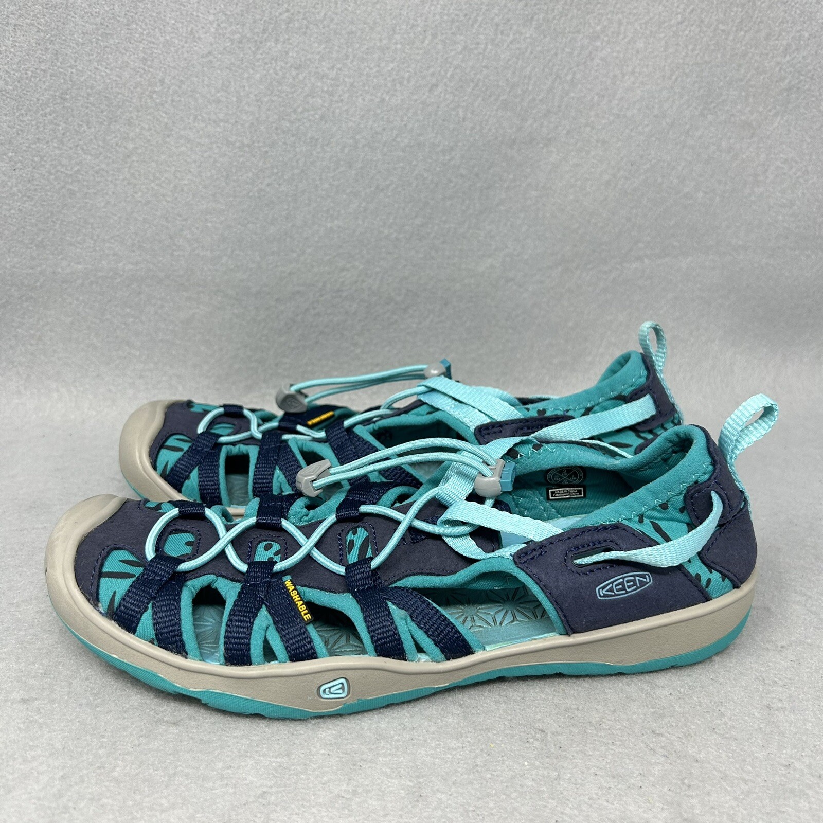 Sandali Keen Run Walk Trail bambini taglia 3 EU 35 verde navy scarpa da acqua per escursioni all'aperto