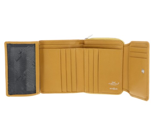 Golden Head Madrid RFID Protect Zipped Billfold Coin Wallet Geldbörse Gamboge - Bild 3 von 9