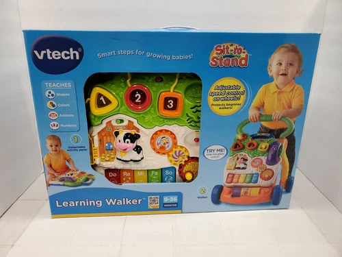 Vtech Baby Sit-To-Stand Learning Walker 9-36 Months Lights And Sounds Brand New