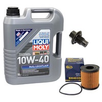 MotoröL ÖLfilter SH4035P 10W40 5Liter + ÖLablassschraube FüR Citroen Peugeot