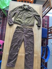 Rare Vintage Levis Gold Purple Trousers & Jacket Cord Two Tone Iridescent Size S