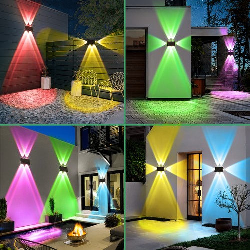 1Pack 6LED Solar Wall Light Outdoor Garden Yard Deck Pathway Fence Decor Lamp US - Picture 21 of 21