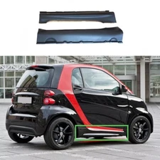 2pcs RAW PARTS Side Skirt Body Kit Panel  fit for Smart Fortwo W451 2009-2014