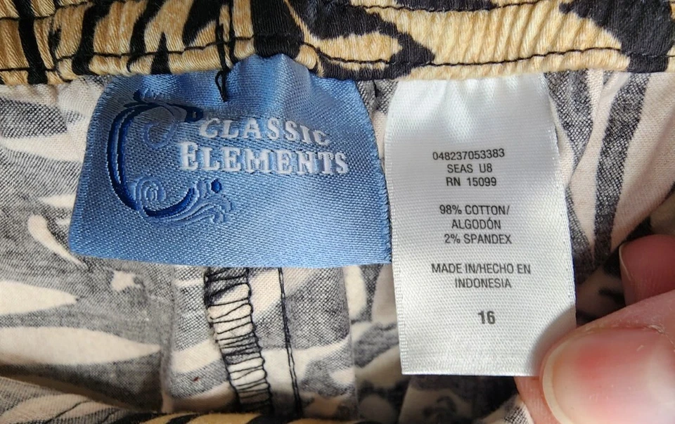 Capri Classic Elements Marrón Hoja Negra Talla Grande 16 Foto 2 de 4