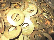 5/8 Grade 8 SAE Flat Washers Yellow Zinc 300 Pieces