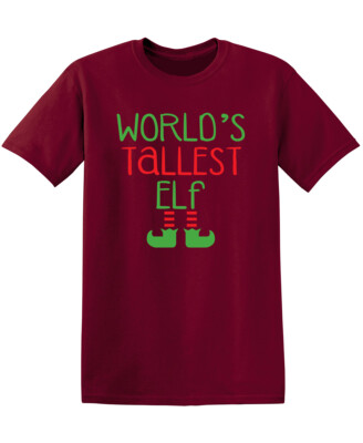 World's Tallest Elf Sarcastic Humor Graphic Novelty Funny T Shirt