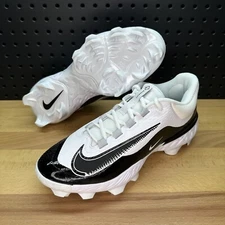 Nike Alpha Huarache Elite 4 Low MCS Baseball Cleats White Black Men's Size 11