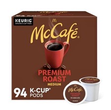 McCafe Premium Medium Roast K-Cup Coffee Pods, 94 ct.New Coffee   