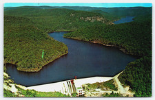 VINTAGE PHOTO POSTCARD OLD ANTIQUE PICTURE GARTSHORE DAM MONTREAL RIVER CANADA
