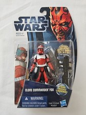 2012 Star Wars Clone Wars CLONE COMMANDER FOX Figure NEW Hasbro