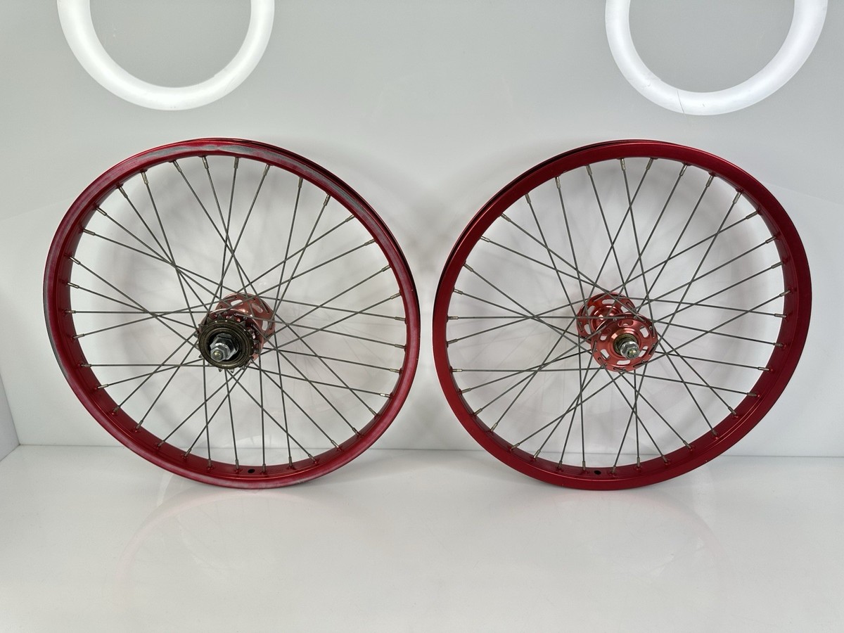 Vintage 1980's Araya 7X Suzue BMX Racing Wheels 20” 36s 3/8