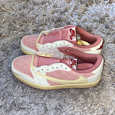 Jordan Unisex Air Jordan 1 Low Sneaker Low Top Rosa Weiß Beige Schnürung EU …