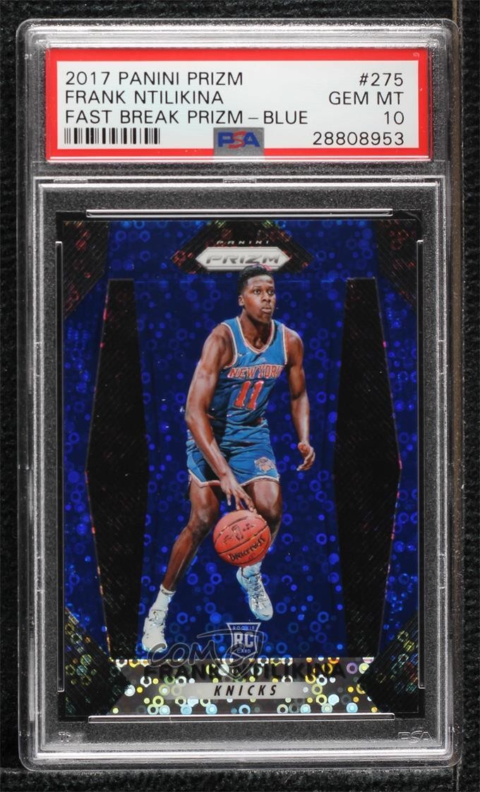 2017 Prizm Fast Break Blue /175 Frank Ntilikina #275 PSA 10 GEM MT Rookie RC 5l1