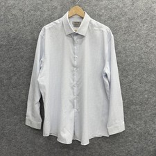 Kenneth Cole REACTION Men's Quick Dry Performance Shirt, White 17-17.5 34/35, XL