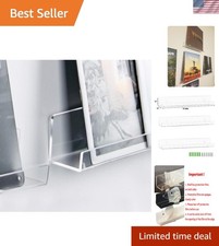 3 Pack Vinyl Record Wall Mount Holder-12 Inch Clear Acrylic Shelf for Vinyl R...