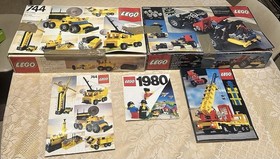 Vintage LEGO Lot 1980 Technic #8860 Basic #744 Motor Box Manuals Incomplete