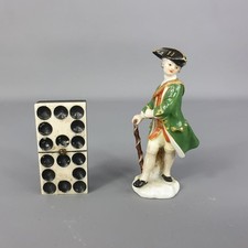 Fine Antique 19thC Miniature Figurine Meissen, Dandy Gentleman