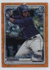 2020 Bowman Orange Shimmer Refractor 10/25 Ronaldo Hernandez #BCP-12 1dl2