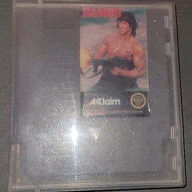 NES RAMBO Acclaim Video Game Original Nintendo