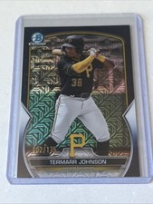 2023 Bowman - Chrome Termarr Johnson #BCP-88 Dark Blue Mojo Refractor /175
