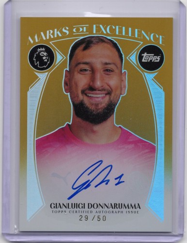 2026-27 Topps Flagship Premier League Gianluigi Donnarumma Auto  Gold /50