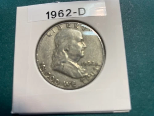 1962-D Franklin Half dollar very clean good condition