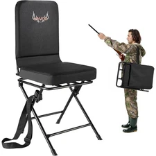 VEVOR Hunting Chair, 360° Silent Swivel
