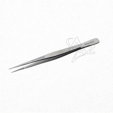 5.5" Precision Tweezers Jewelry Watchmaking Maintenance Repairs Narrow Serration