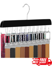 20 Hook Belt Tie Hanger Space Saving Closet O...