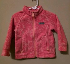 Columbia Sportswear Toddler Girl's Pink Fleece Full Zip Jacket size 2T
