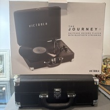 Victrola The Journey Bluetooth Suitcase Record Player with 3-speed Turntable