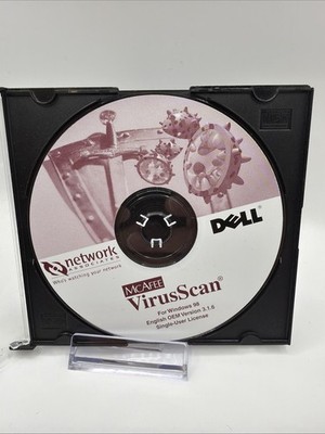 Dell McAfee Virus Scan for Windows 98 English OEM Version 3.1.6 Pre-owned Disc