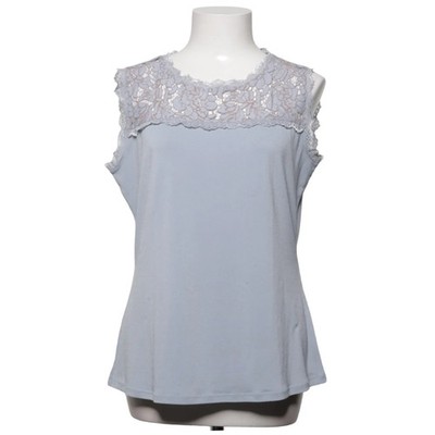 Comma, Top, Größe: 40, Grau, Elasthan/Polyester, Einfarbig, Spitze, Damen #GzV