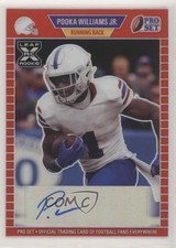 2021 Leaf Pro Set Metal 1989 Red Rainbow /100 Pooka Williams Jr Auto 0q1p