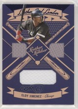 2019 Panini Leather & Lumber and Triple Relics Blue Eloy Jimenez #LLT-EJ nd3
