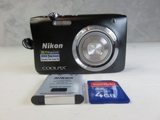Nikon COOLPIX S2900 20.1MP Black Digital Camera 5x Zoom Tested - Fast Shipping