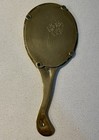Antique Art Deco Nouveau Solid Brass Vanity Hand Mirror Female Form Early 1900s — photo 6