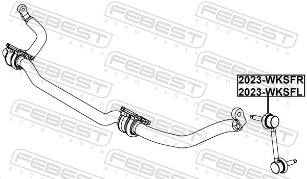 ✅Fits FEBEST 2023-WKSFL STAB ROD. FRONT LEFT JEEP  ⭐UK Seller⭐