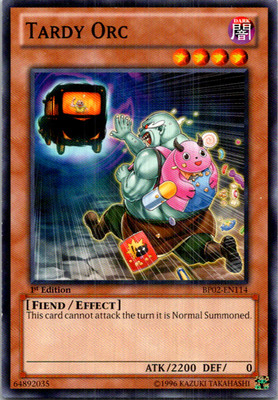 Tardy Orc BP02-EN114 Yu-Gi-Oh! TCG LP 1st Edition