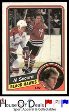 1984-85 O-Pee-Chee #46 Al Secord Chicago Blackhawks NHL Hockey Card