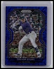 2021 Panini Prizm #23 Trevor Story Blue Donut Circles Prizm #197/199 Colorado