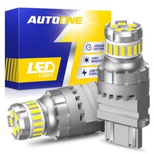 2x 3157 3156 Led Reverse Tail Brake Turn Signal Drl Light Bulb White Light 6500k