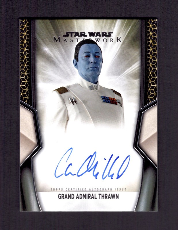 2025 Topps Star Wars Masterwork LARS MIKKELSEN Auto On-Card as Thrawn A-LM