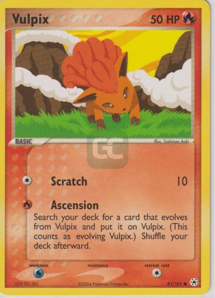 Vulpix 81/101 HL C Pokemon NM/M 2004