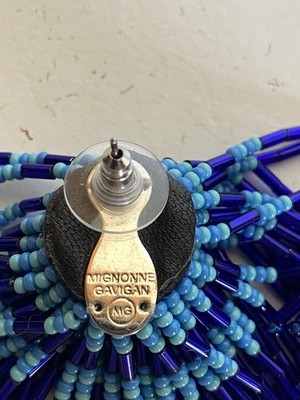 Mignonne Gavigan Beaded Tassel Earrings in Royal Blue Mignonne Gavigan - Meredith Beaded Tassel Earrings | Story +  main image 2